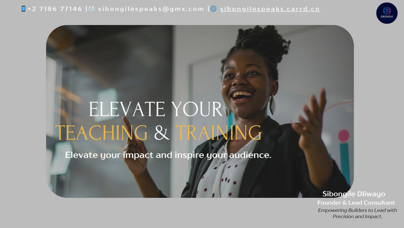 Elevate your Teaching & Training Elevate your Teaching & Training