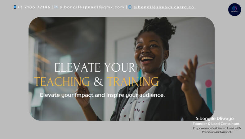 Elevate your Teaching & Training Elevate your Teaching & Training